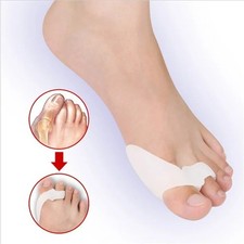 1 Pair Silicone Gel Bunion Toe Corrector Orthotics Straightener Separator Pain