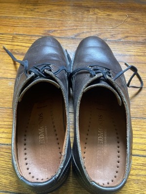 Allen Edmonds Nomad Derby Shoes Mens 10.5 D Brown Leather Feather Welt 3423