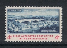 Scott 1164- First Automated Post Office, Providence RI- MNH 4c 1960- unused mint