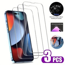 3-Pack Tempered Glass Screen Protector Clear For iPhone 17 16 13 12 11 Pro Max