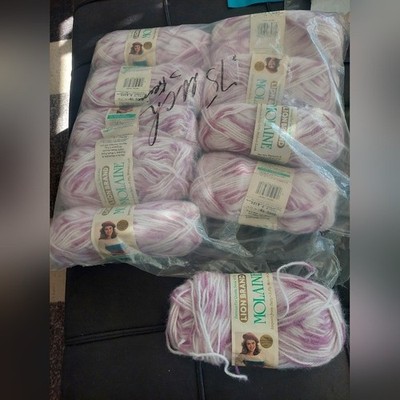 Lion Brand 3-ply mohair look yarn 10 skeins