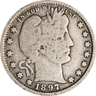 1897-P Barber Quarter