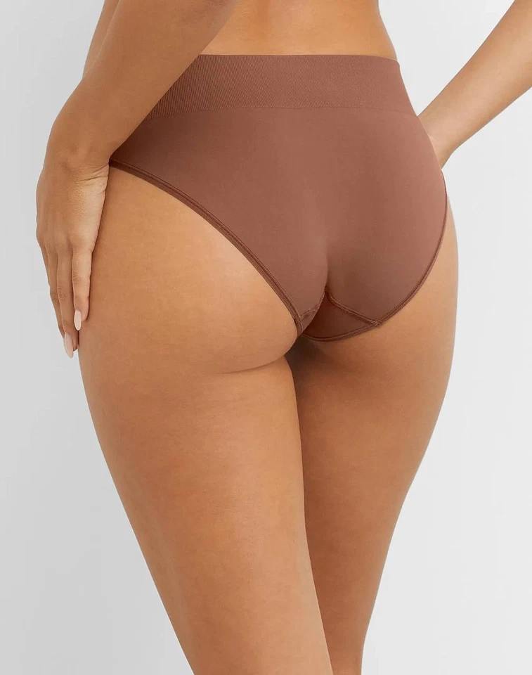 Calzoncillos de pierna alta sin costuras Maidenform - Lote de 3 - Talla L - Blanco, Marrón, Verde Foto 2 de 4