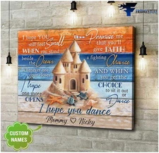 Sand Castle, Turtle Beach, I Hope You Still Feel Small Customized Personalize...