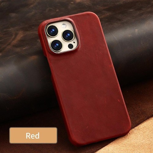 Original Matte Retro Vintage Hülle für iPhone 15 16 Pro Max PULL-UP Leder Case - Bild 9 von 25