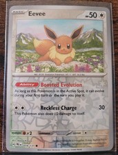 pokemon day eevee card Pokemon 074/131 Near Mint Captured in a crystal Pokemon Day's Eevee Promo Card