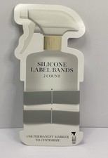 Silicone Label Bands - 2 Count - Pack Of 10 - Grey