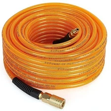 Air Compressor Hose 1/4 Inch x 100 Feet Flexeel Reinforced Polyurethane - NEW