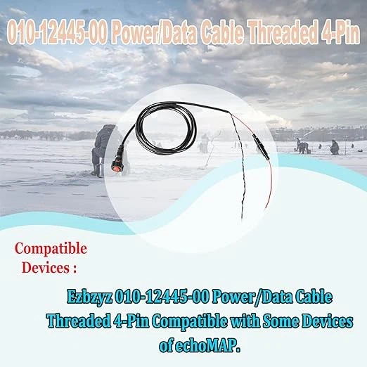 For Garmin echoMAP 4-pin 6ft Threaded Power Data Cable Chartplotter 010-12445-00 - Image 2 of 4