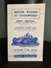 Goodwood 18th September 1948 First Race Meeting promotional flier very unusual