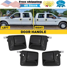 New 4 Piece Exterior Door Handle Set Fits 1999-2016 Ford F-250 F-350 Super Duty