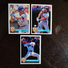 1993 Donruss - Jeff Conine, Junior Felix, Scott Chiamparino - Florida Marlins