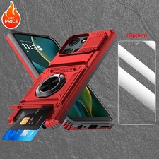 Shockproof Case Screen Protector w Slide Lens Cover for Moto G 5G 2024 2025 USA