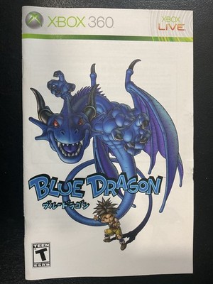 Blue Dragon Microsoft Xbox 360 Instruction Manual Only