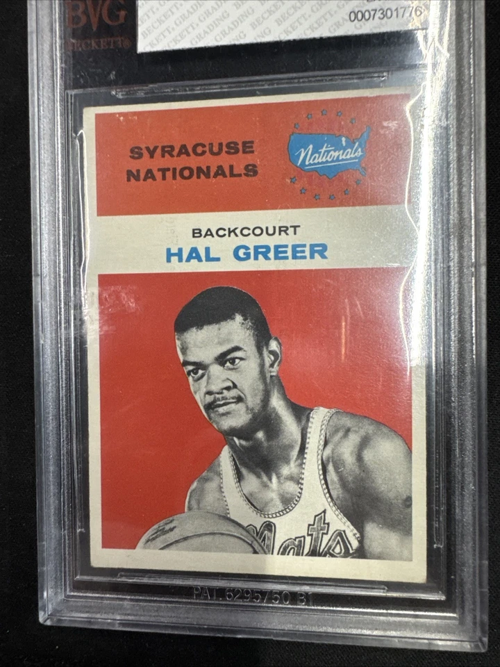 61-62 Hal Greer Fleer BVG 6 Nationals Basketball Marshall University - Image 4 of 4