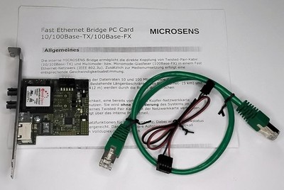 Interner Medienkonverter 10/100Base-TX (RJ-45) zu 100Base-FX (ST), gebraucht
