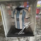 Lionel Messi Signed Argentina #10 Soccer Jersey Display Case