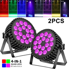 2PCS HOLDLAMP 270W RGB UV LED Par Can Light DMX Stage Strobe Bar DJ Party lights