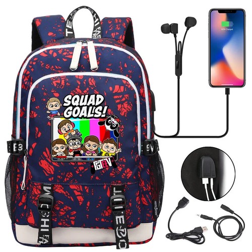Zaino scuola Fgteev studente ricarica USB borse laptop zaini zaino - Foto 18 di 52