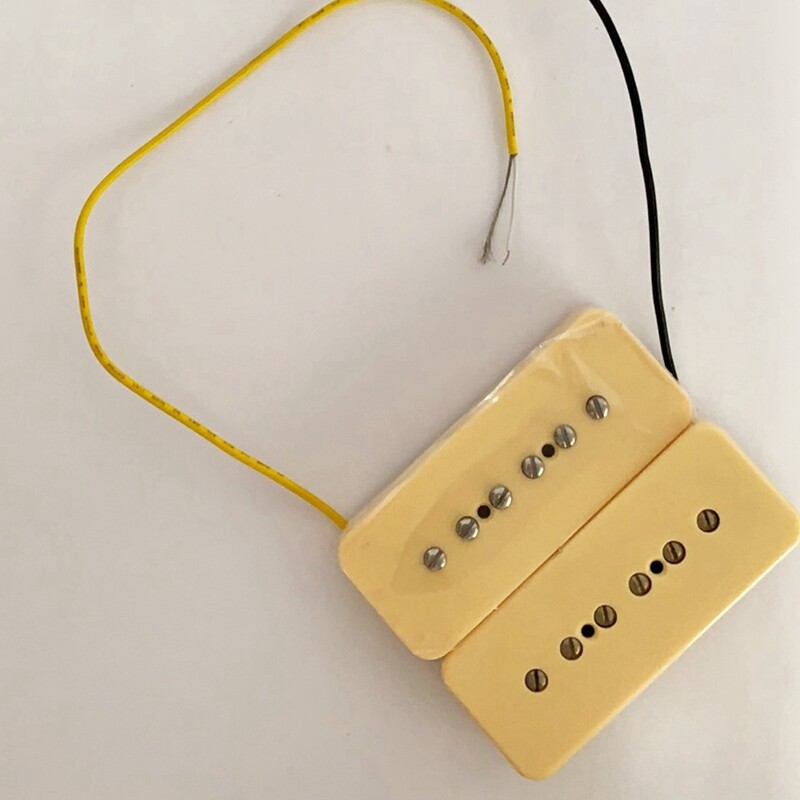 5X(Alnico V Alnico 5 Single Coil Soapbar P90 Neck Bridge Pickup 50/52mm