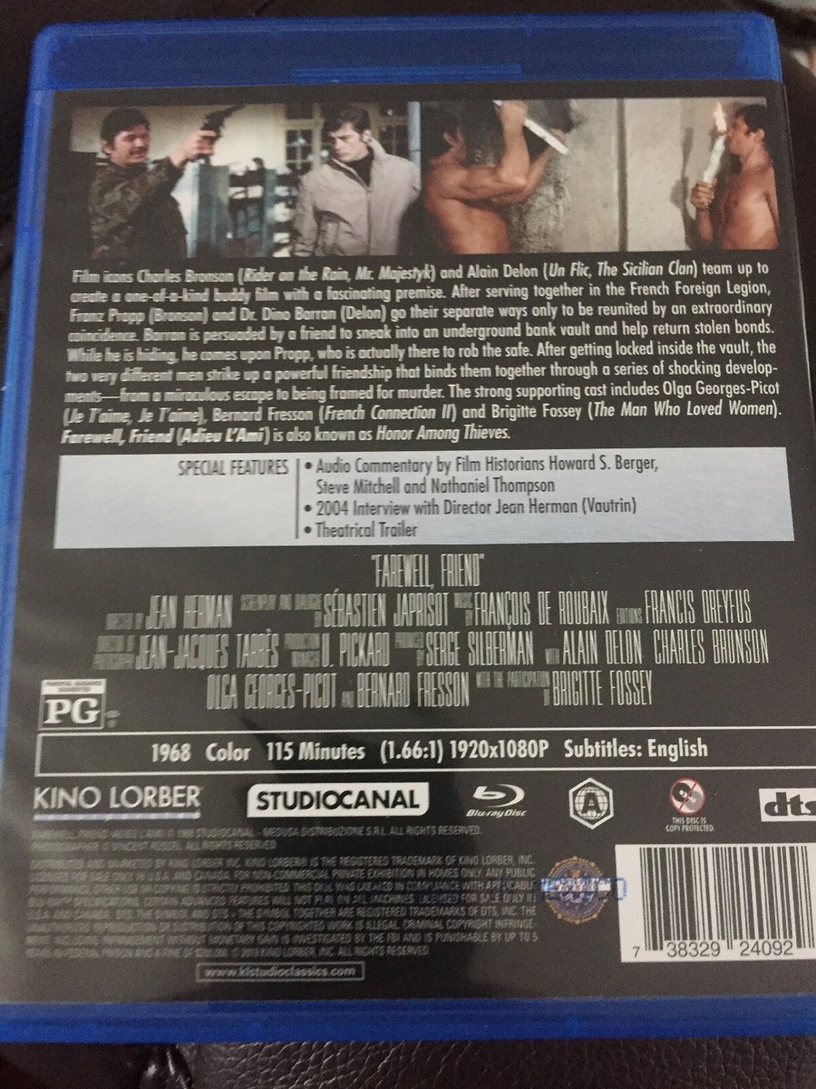 Farewell, Friend (aka Honor Among Thieves) Blu-ray Kino