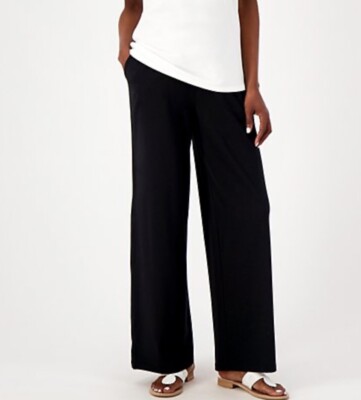Denim Beach Jersey Regular Wide Leg Full Length Pant