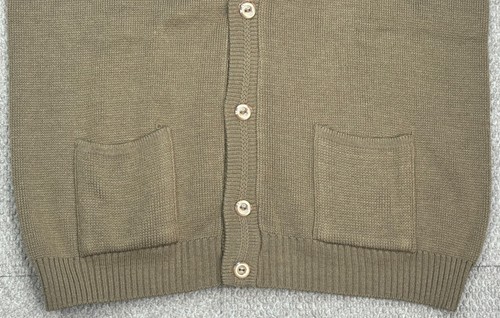 Tejidos Jaguar Tex Men's Vintage Brown Sweater Vest Size Large - Picture 2 of 7
