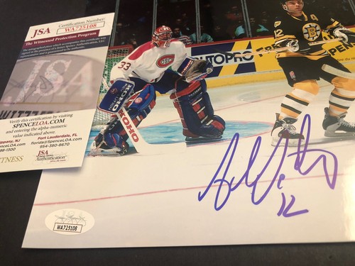 JSA ADAM OATES AUTOGRAPH 8X10 PHOTO SIGNED BOSTON BRUINS JSA 108 - Picture 2 of 2