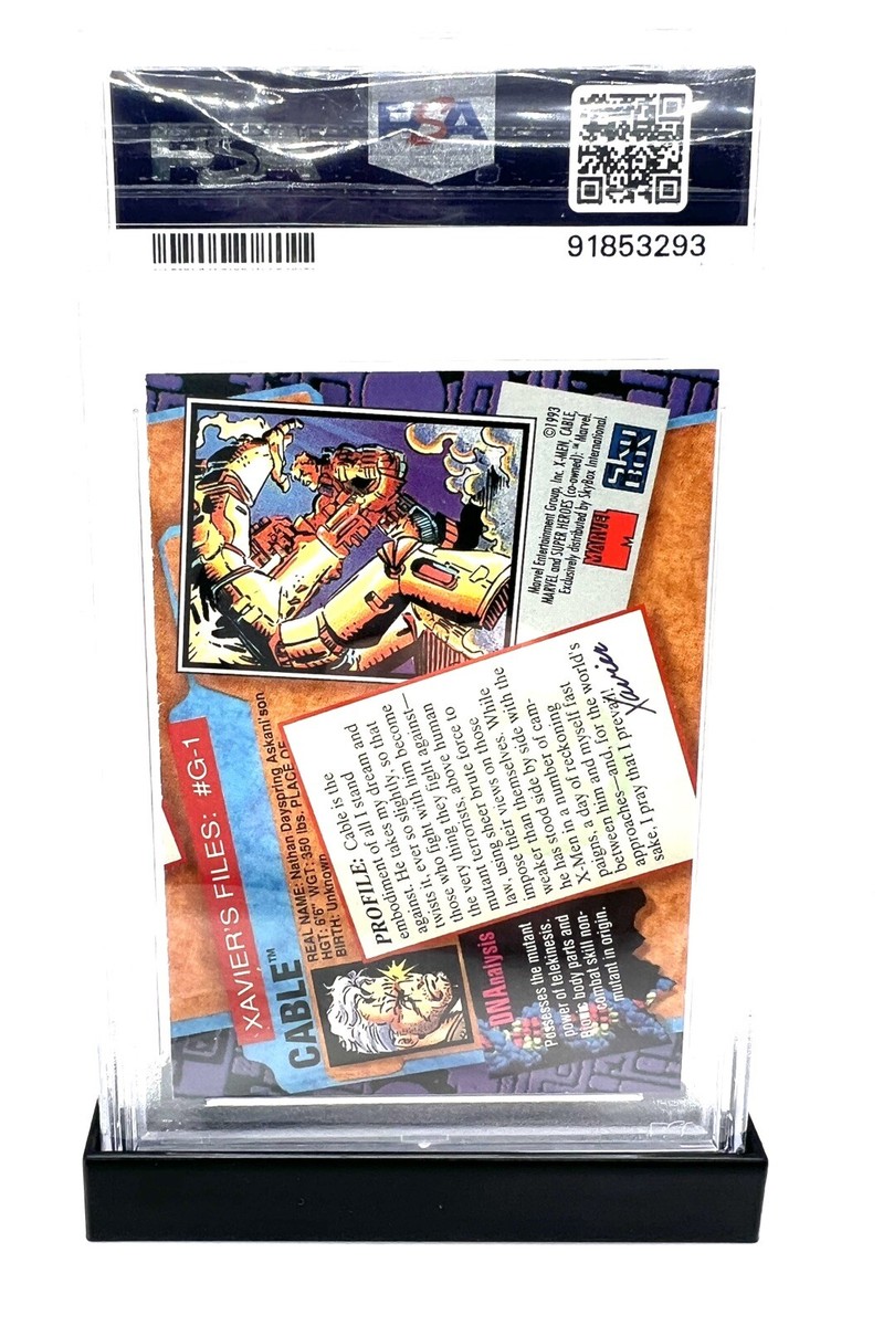 1993 Skybox X-Men Series 2 - Cable #G-1, 30 Years Gold Foil, PSA 7