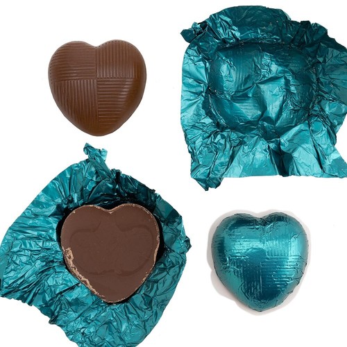 Milk Chocolate Foil Wrapped Hearts (x82 Hearts) - Picture 40 of 46