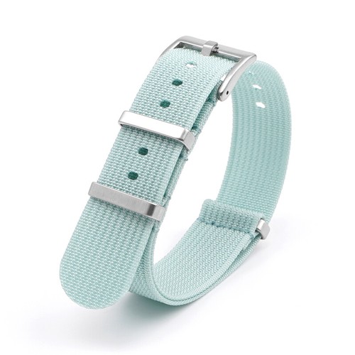 20mm Sport Bracelet Watch Strap Retro One-Piece Long Watchband Weave Nylon Bands - Picture 8 of 34