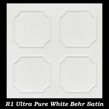 DIY Ceiling Tiles Glue Up 20x20 R1 Ultra Pure White Satin Hand Painted SALE!!