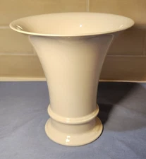 KPM Germany White Porcelain Trumpet Vase Large 8.5" Schinkel Berlin Trompete