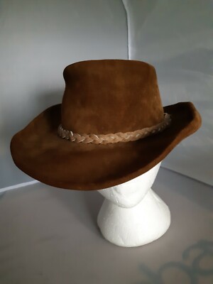 Walkabout Real Suede Leather Hat M Made 