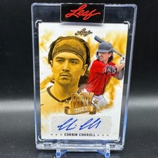 Corbin Carroll AUTO Rookie Of The Year /150 SP 2023 Leaf ROY RC Diamondbacks