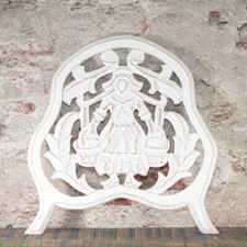 Holzornament, Frau, Klein,  Chabby Chic | Holz, wei&szlig; | H 31,0 x B 31,0 cm