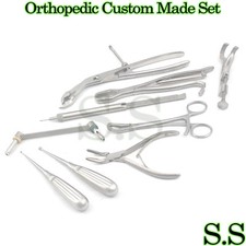 10 Asortead Orthopedic Surgical Instruments custom made set 