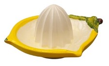 BASSANO KERAMIK Zitronenpresse Ausgefallene italienische Keramik Relief 15x11