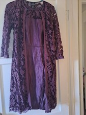 On SALEE Dress mother of the Bride Adrianna Papell S 2 Eggplant color