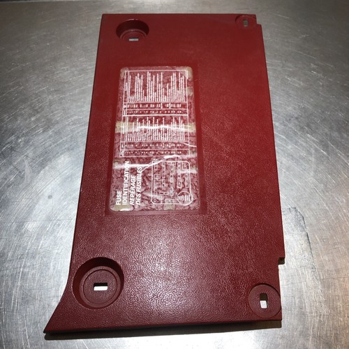 87-91 Ford F150 F250 Bronco Red Fuse Block Cover Knee Bolster Panel OEM Maroon - Picture 3 of 10