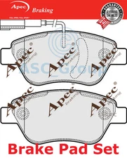 Apec Front Brake Pads Set EO Quality Replacement with Wear Indicator PAD1549