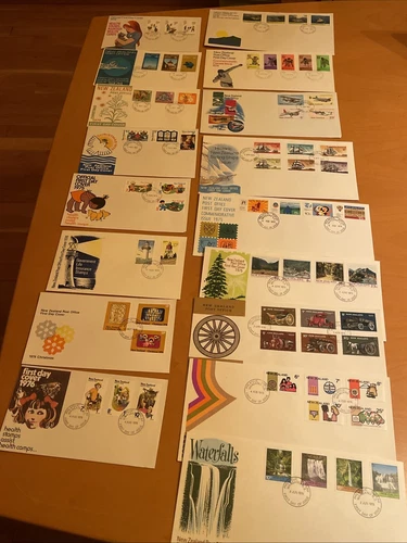 1974-1976 New Zealand 17 x First Day Covers, XF Condition, See Photos