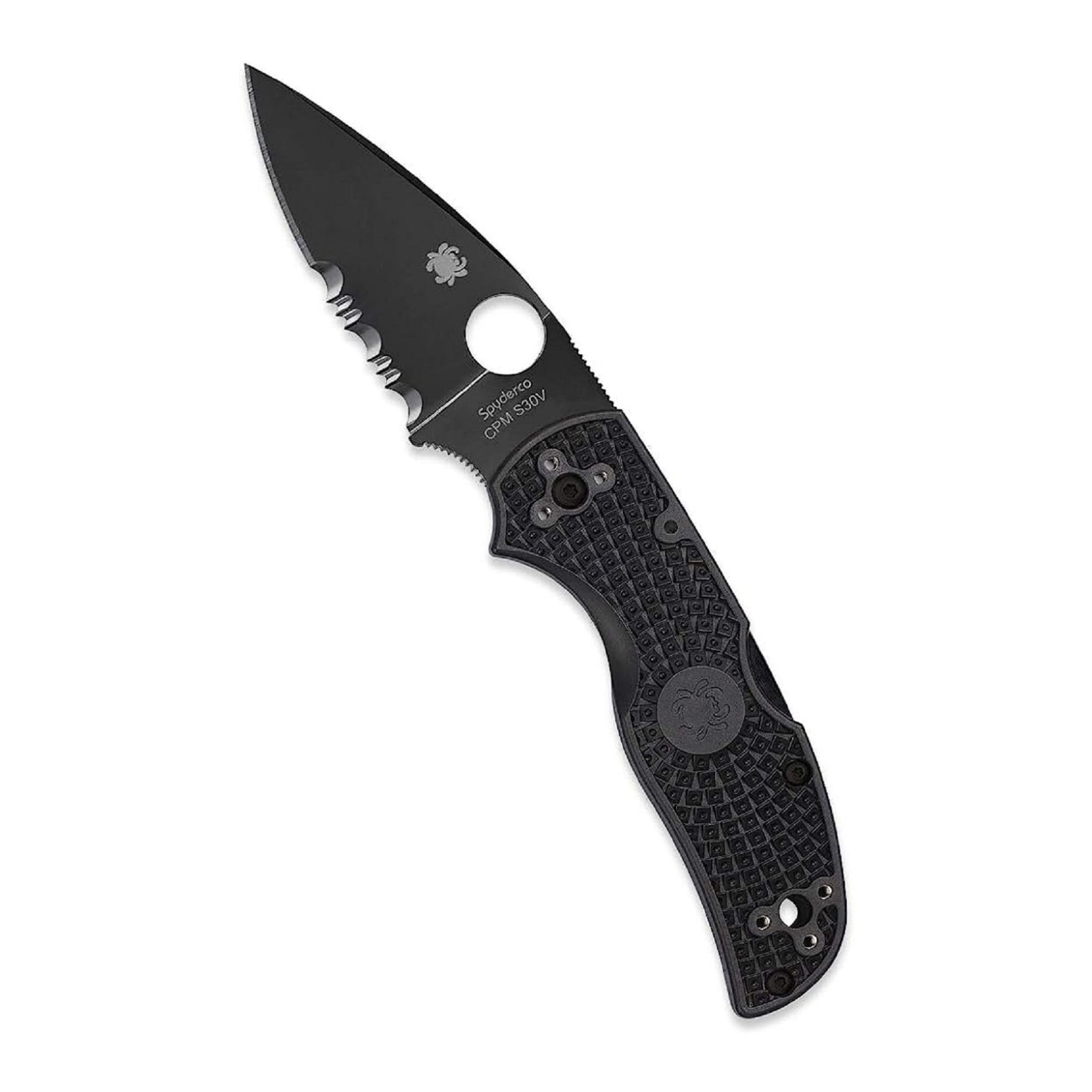 Складной нож Spyderco Native 5 с полностью плоской заточкой CPM S30V с лезвием из нержавеющей стали