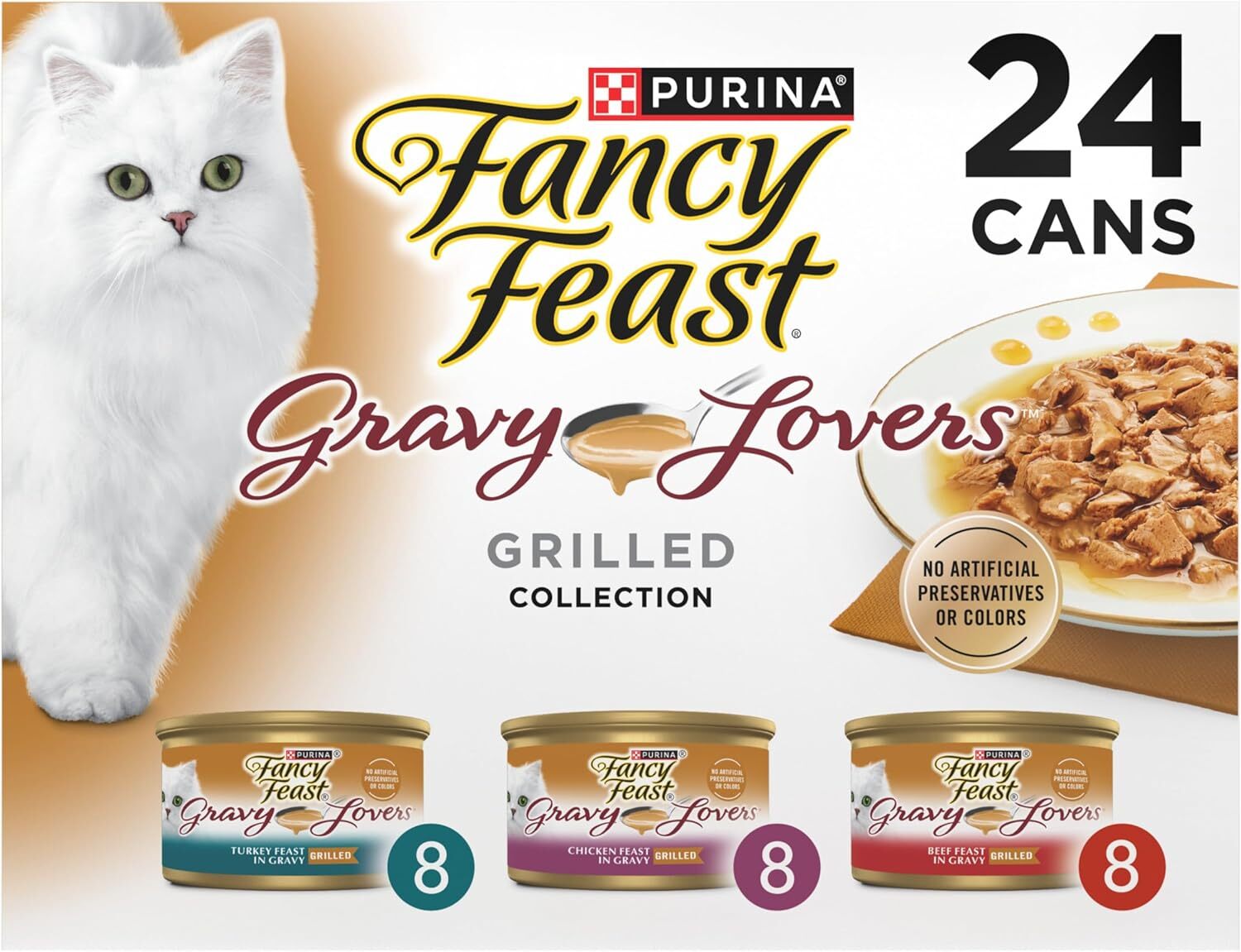 Purina Fancy Feast Gravy Lovers Poultry and Beef Gourmet Wet Cat Food Variety Pa