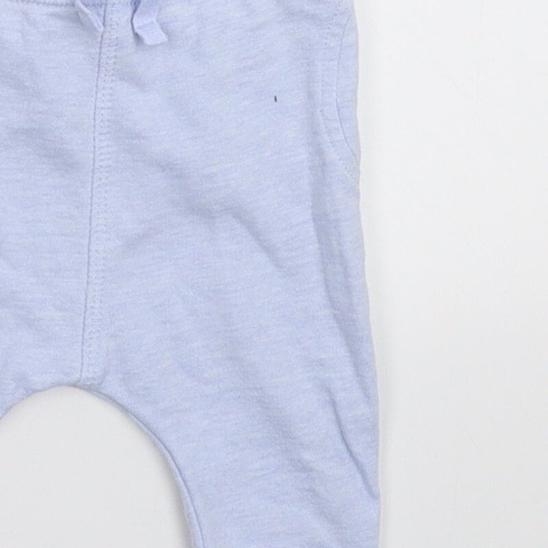 Nutmeg Baby Blue Cotton Jogger Trousers Size 36 Months Drawstring eBay