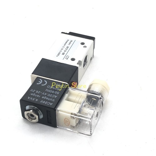 Electroválvula eléctrica neumática 1 pieza 3 vías 2 posiciones 3V210-08 1/4" BSP NO/NC - Imagen 3 de 9