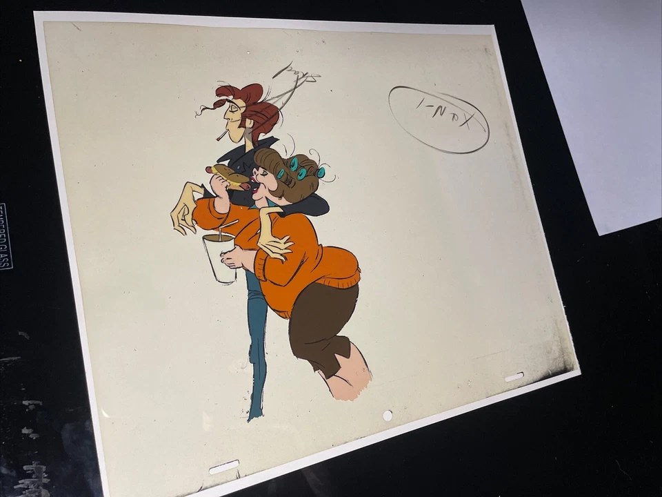 HEY GOOD LOOKIN 动画 Cel Ralph Bakshi 动漫模型 CEL CONCEPT 艺术 70 年代 I18 — 第 3/3 张图片