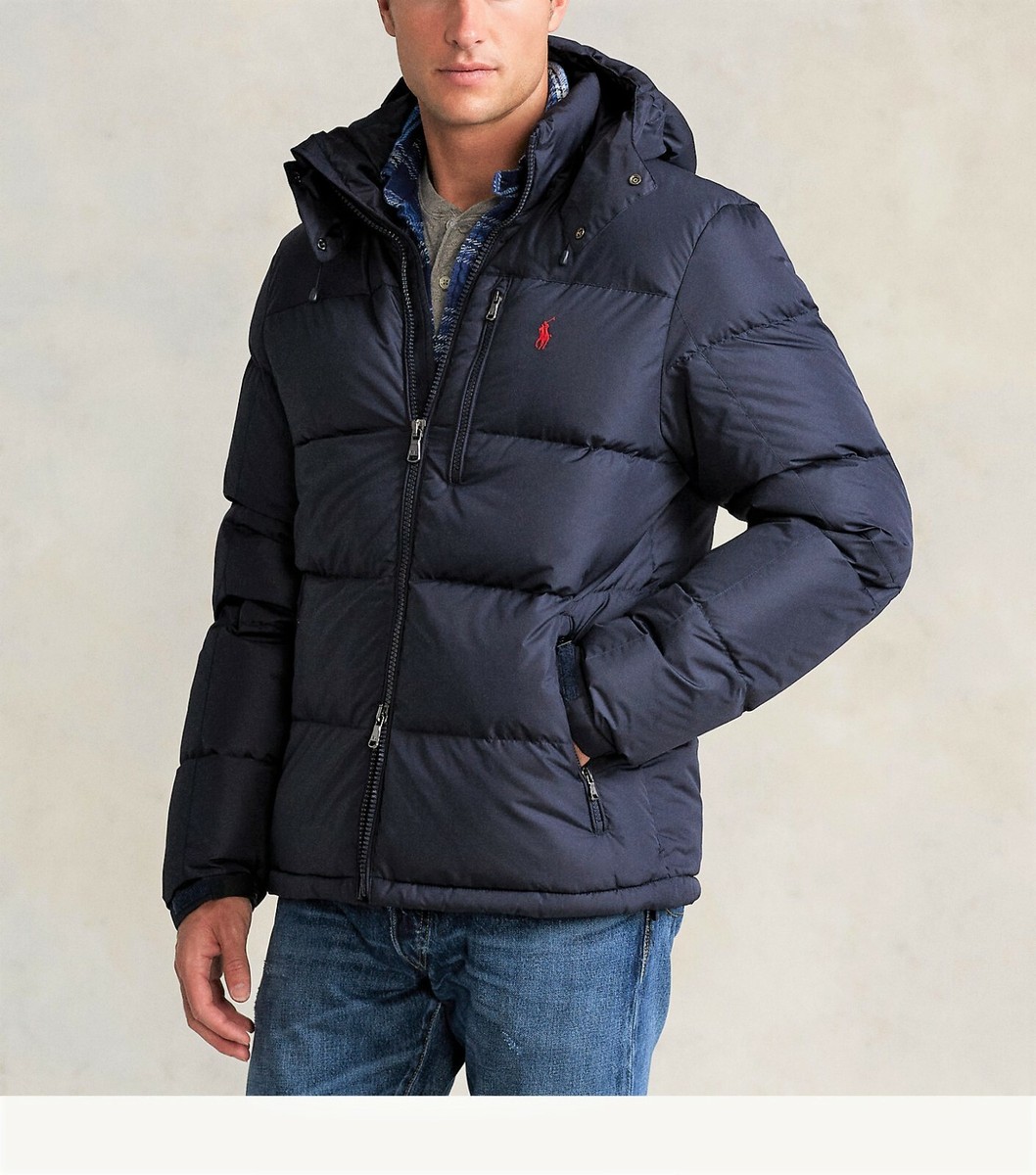 Polo Ralph Lauren Men 650 Fill Chest Zip Pocket Hooded Puffer Down