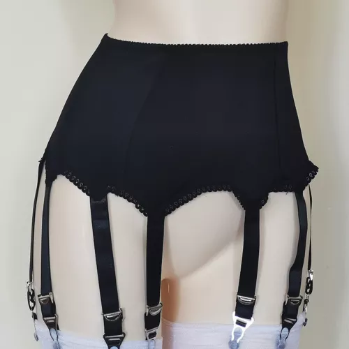 Alacki Retro 8 Straps Garter Belts Plain Color Suspender Belt Underwear- - Picture 2 of 14