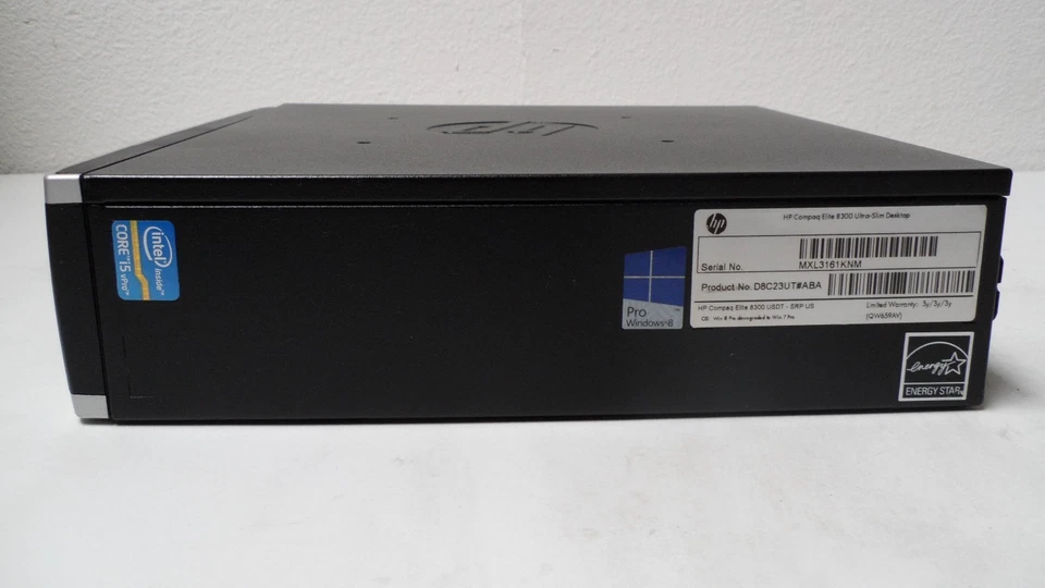 HP Compaq Elite 8300 USFF / Intel i5-3470S 2.9GHz 4GB Mem 500GB HD  - Image 3 of 4
